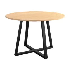 Mesa Lugano Circular 100 cm Estuctura Negra BOGAL CNG048N