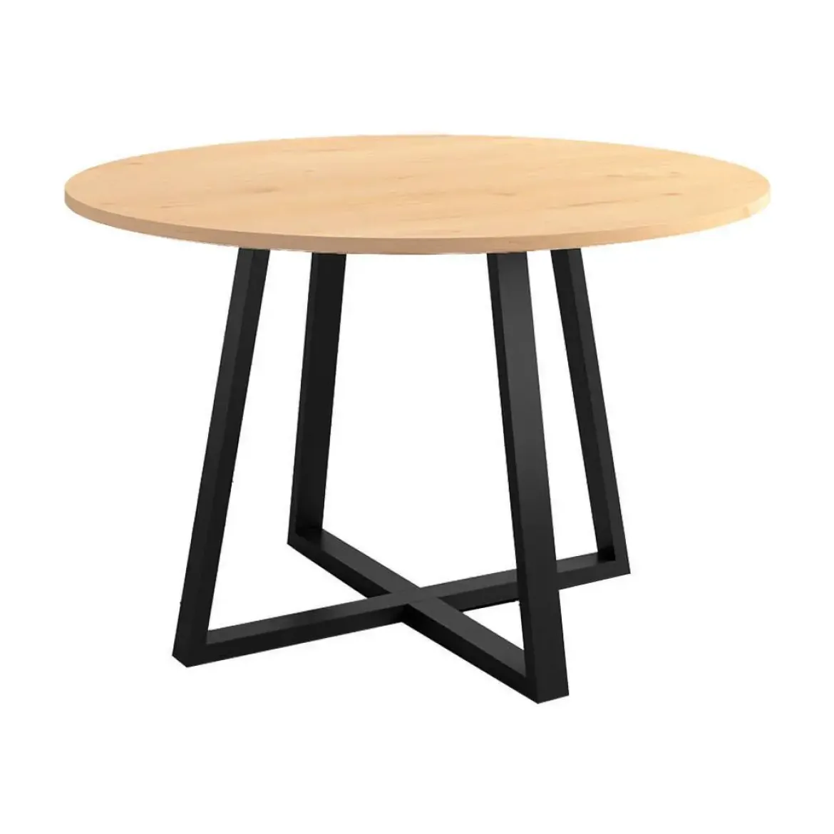 Mesa Lugano Circular 100 cm Estuctura Negra BOGAL CNG048N