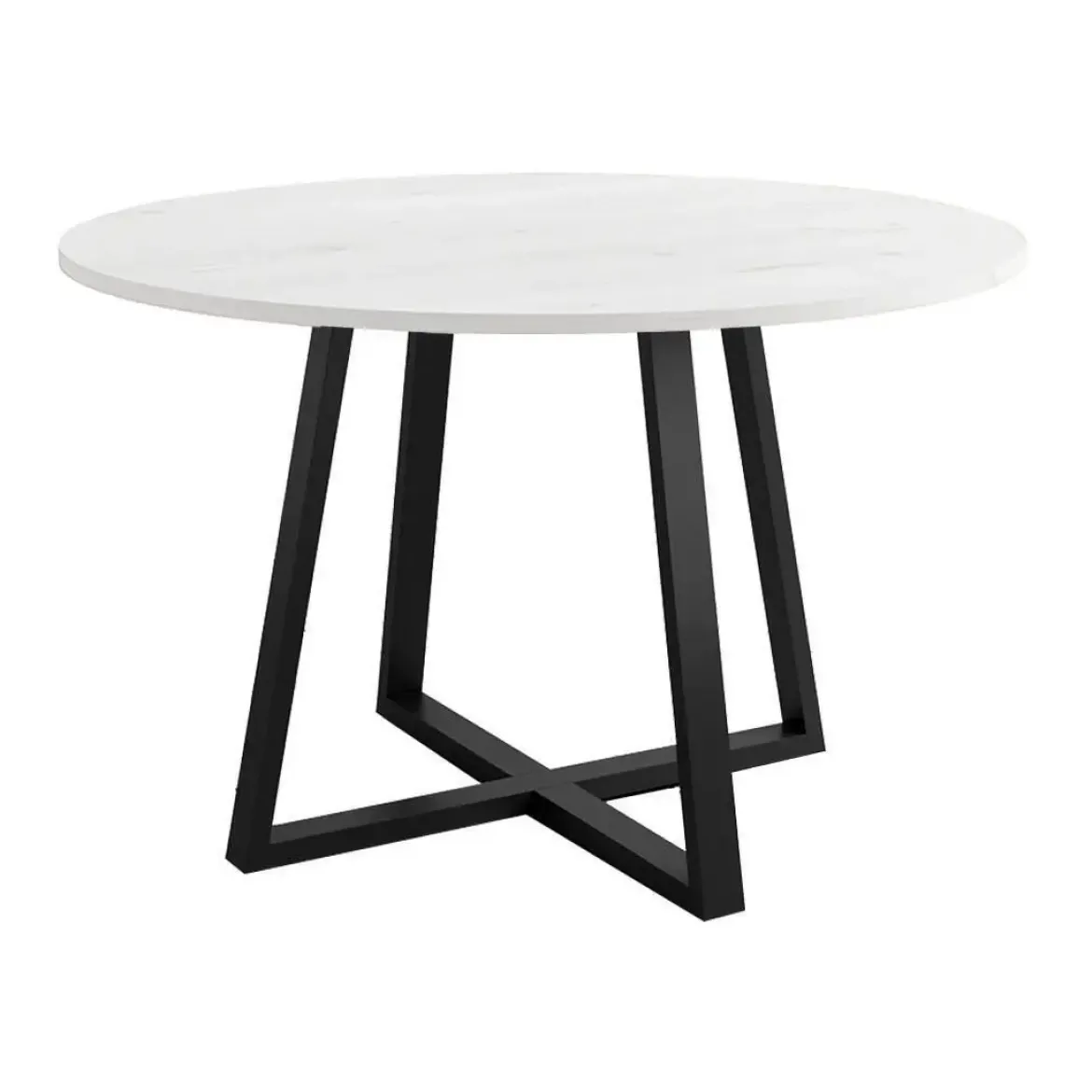 Mesa Lugano Circular 100 cm Estuctura Negra BOGAL CNG048N
