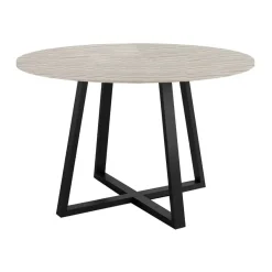 Mesa Lugano Circular 100 cm Estuctura Negra BOGAL CNG048N