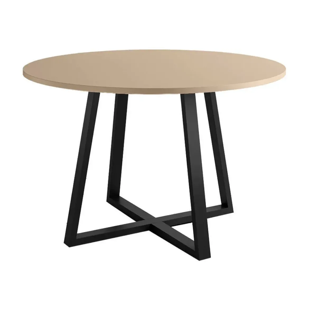 Mesa Lugano Circular 100 cm Estuctura Negra BOGAL CNG048N