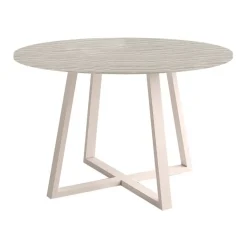 Mesa Lugano Circular 120 cm Estuctura Marfil BOGAL CNG049M