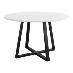 Mesa Lugano Circular 120 cm Estuctura Negra BOGAL CNG049N