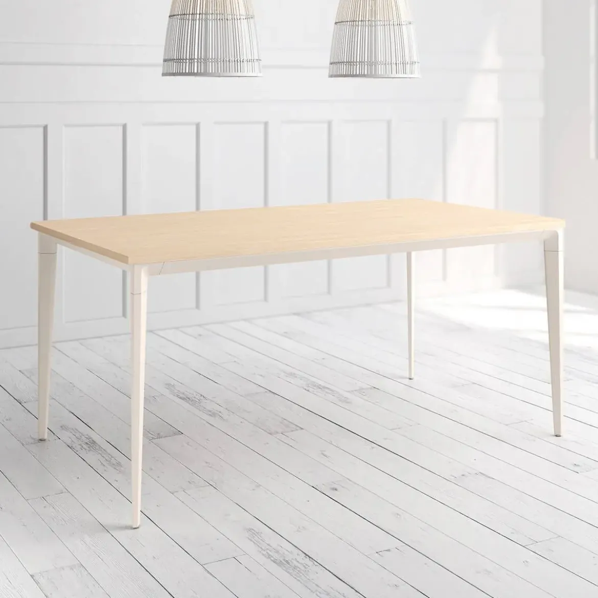 Mesa Ness Rectangular 120 cm Estuctura Marfil BOGAL CNG081M