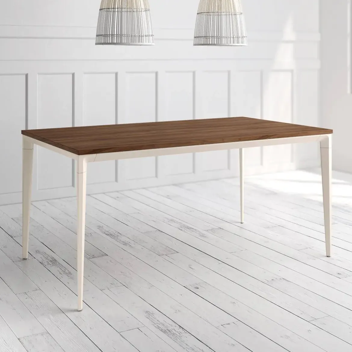 Mesa Ness Rectangular 120 cm Estuctura Marfil BOGAL CNG081M