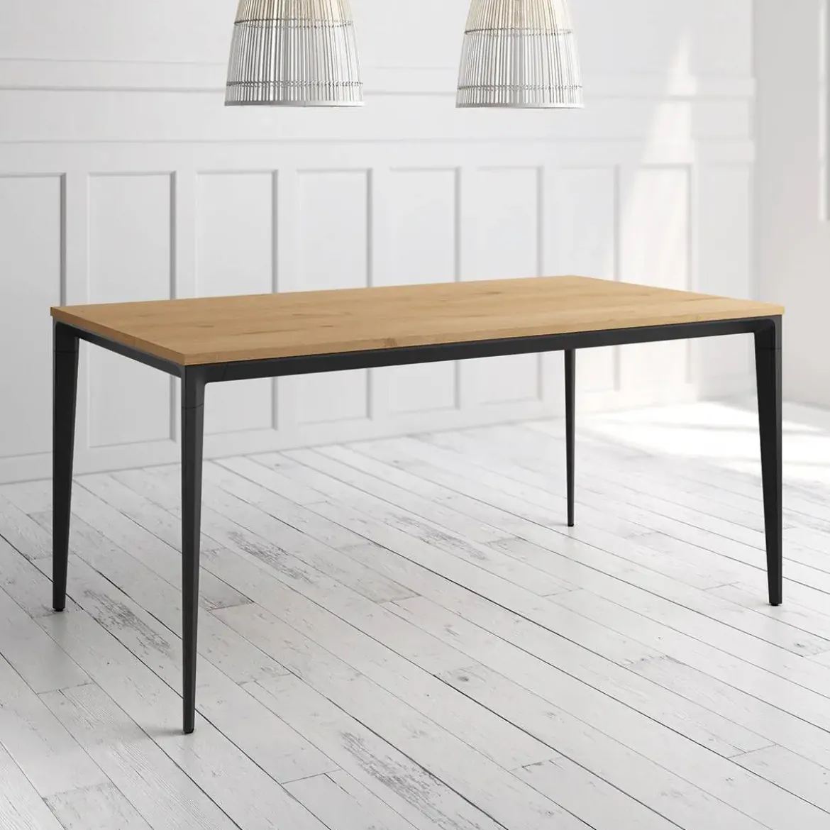 Mesa Ness Rectangular 120 cm Estuctura Negra BOGAL CNG081N
