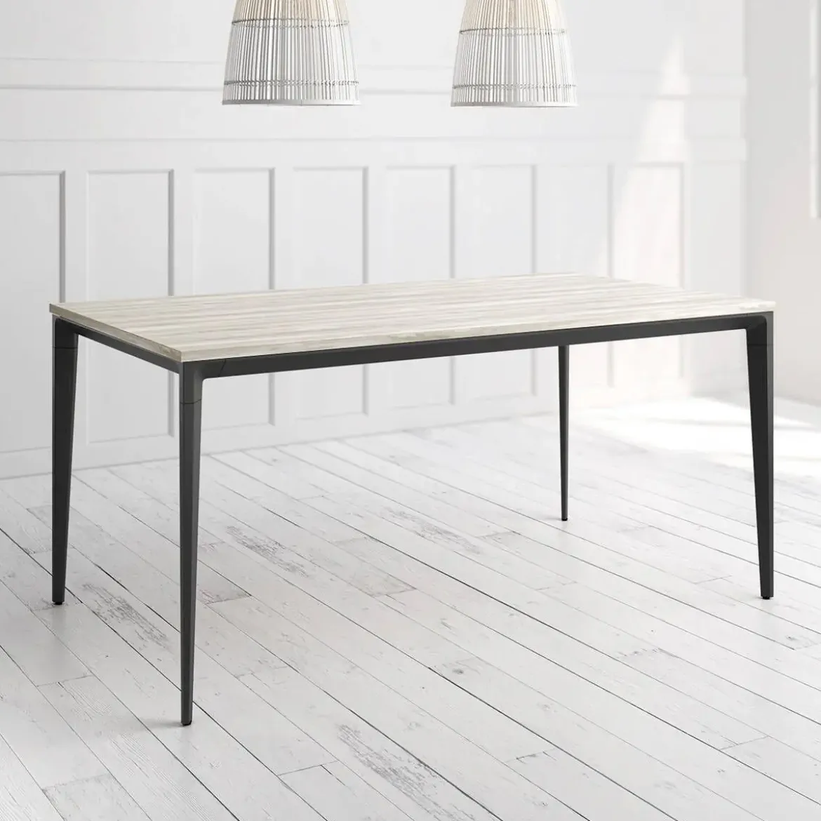 Mesa Ness Rectangular 120 cm Estuctura Negra BOGAL CNG081N