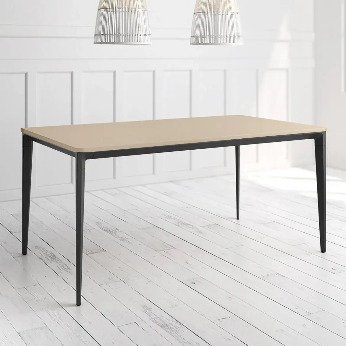 Mesa Ness Rectangular 140 cm Estuctura Negra BOGAL CNG082N