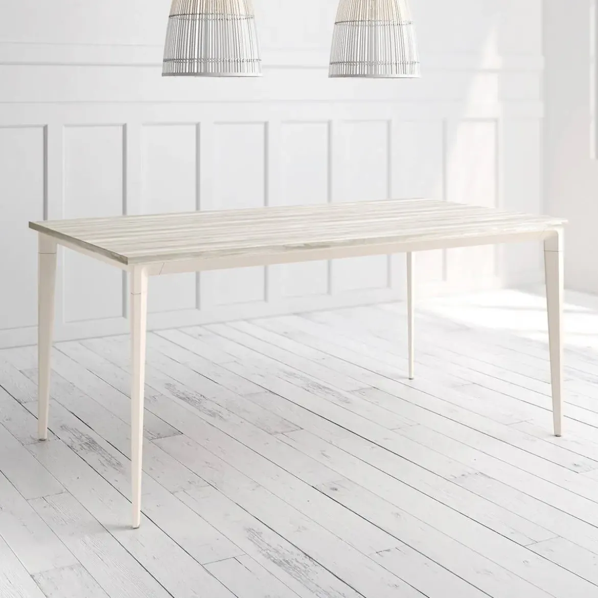 Mesa Ness Rectangular 180 cm Estuctura Marfil BOGAL CNG084M