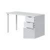 Mesa ordenador reversible de melamina blanco artik 004604A