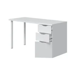 Mesa ordenador reversible de melamina blanco artik 004604A