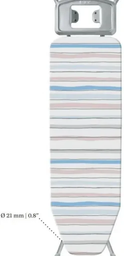 Mesa Plancha RAYEN 120x38 Basic Blanca A Rayas Tonos Pasteles 6237R