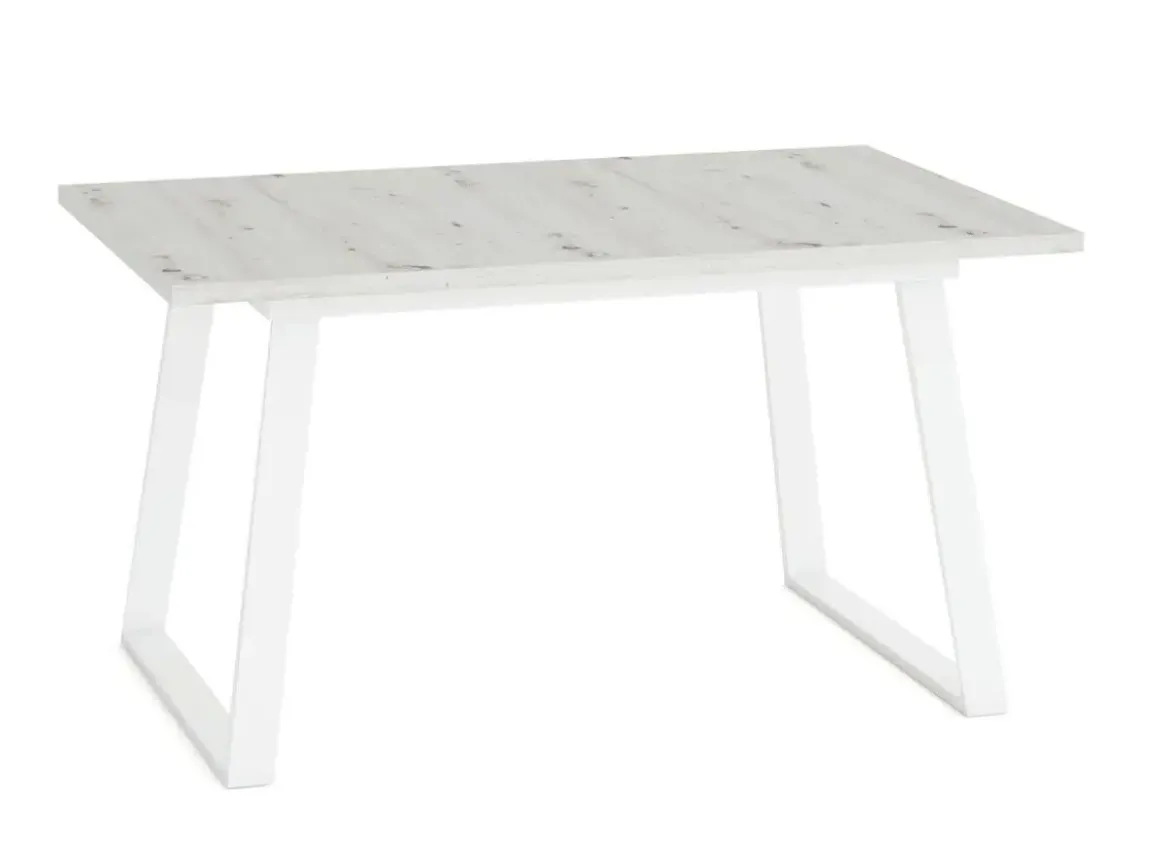 Mesa Rectangular Extensible 140x90 cm con Patas Metálicas Trapecio M800