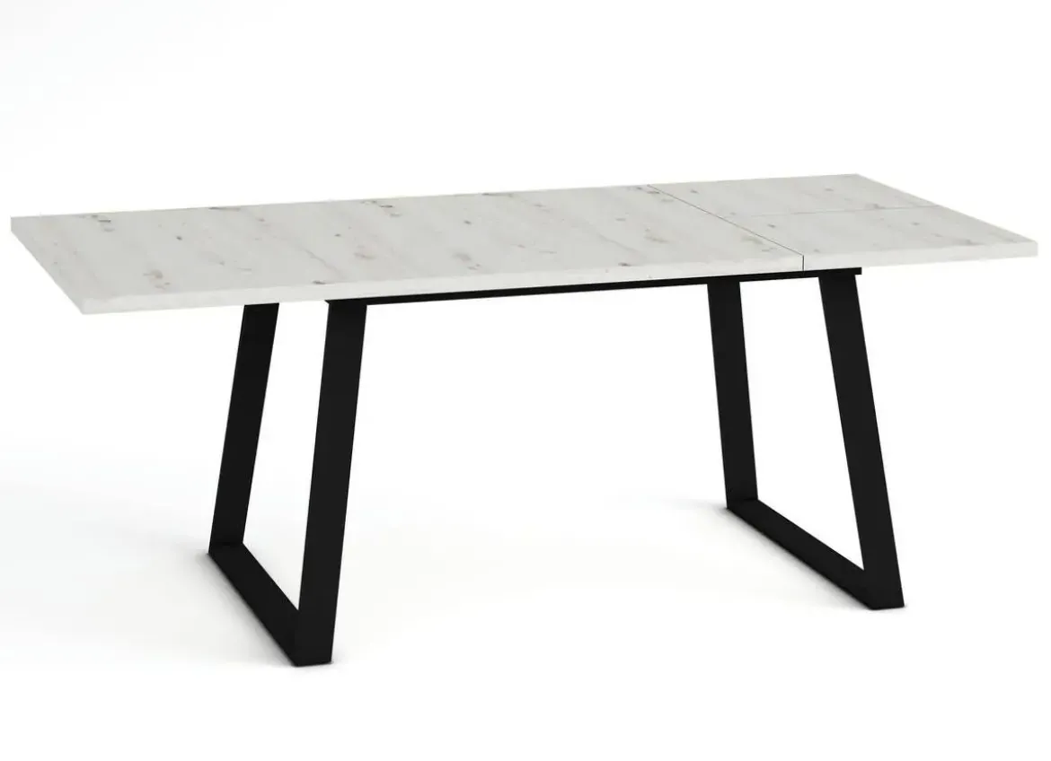 Mesa Rectangular Extensible 140x90 cm con Patas Metálicas Trapecio M800