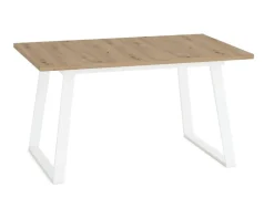 Mesa Rectangular Extensible 140x90 cm con Patas Metálicas Trapecio M800