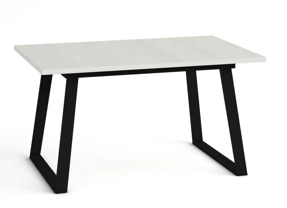 Mesa Rectangular Extensible 140x90 cm con Patas Metálicas Trapecio M800