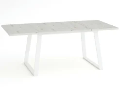 Mesa Rectangular Extensible 140x90 cm con Patas Metálicas Trapecio M800