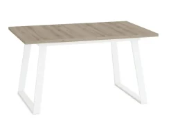 Mesa Rectangular Extensible 140x90 cm con Patas Metálicas Trapecio M800