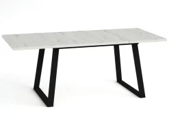 Mesa Rectangular Extensible 140x90 cm con Patas Metálicas Trapecio M800