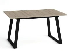 Mesa Rectangular Extensible 140x90 cm con Patas Metálicas Trapecio M800