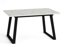 Mesa Rectangular Extensible 140x90 cm con Patas Metálicas Trapecio M800