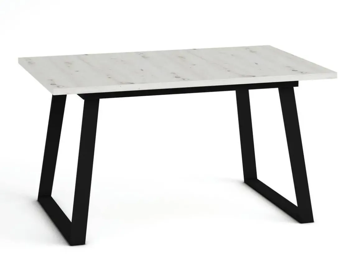 Mesa Rectangular Extensible 140x90 cm con Patas Metálicas Trapecio M800