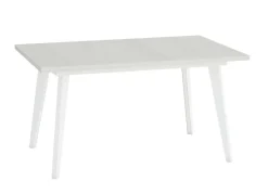 Mesa Rectangular Fija 140x90 cm con Patas Metálicas Inclinadas M812