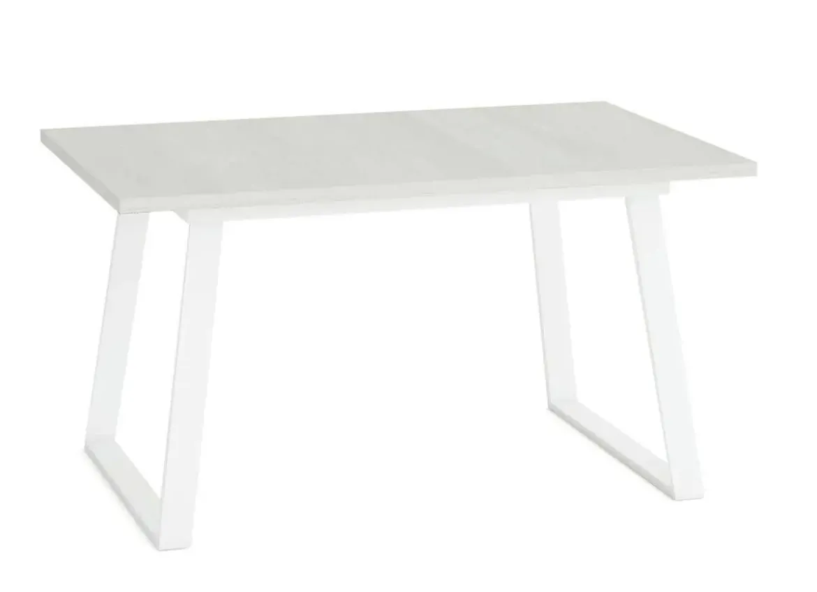 Mesa Rectangular Fija 140x90 cm con Patas Metálicas Trapecio M802