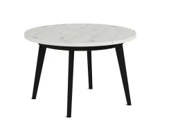 Mesa Redonda Extensible 100 cm con Patas Metálicas Inclinadas M816