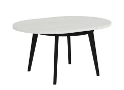 Mesa Redonda Extensible 100 cm con Patas Metálicas Inclinadas M816