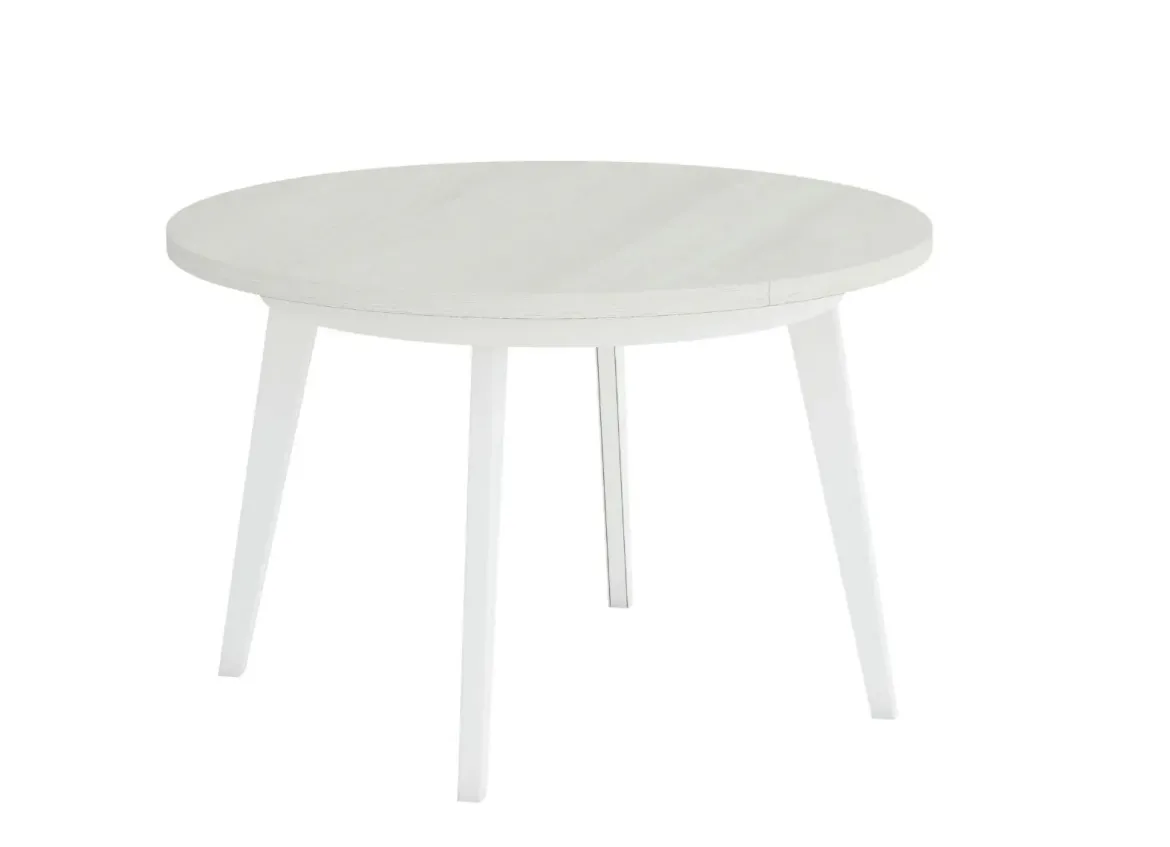 Mesa Redonda Extensible 100 cm con Patas Metálicas Inclinadas M816