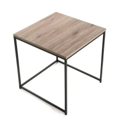 Mesas Auxiliares Set 2 de MDF y Hierro CAMBRIDGE 15810522