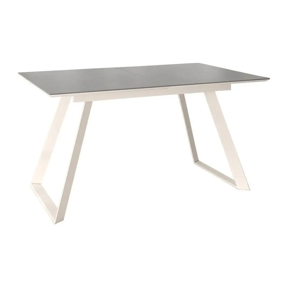 Mesa Sena Extensible de 140 cm de Porcelana con Estructura Marfil BOGAL CNG086M