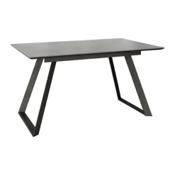 Mesa Sena Extensible de 140 cm de Porcelana con Estructura Negra BOGAL CNG086N
