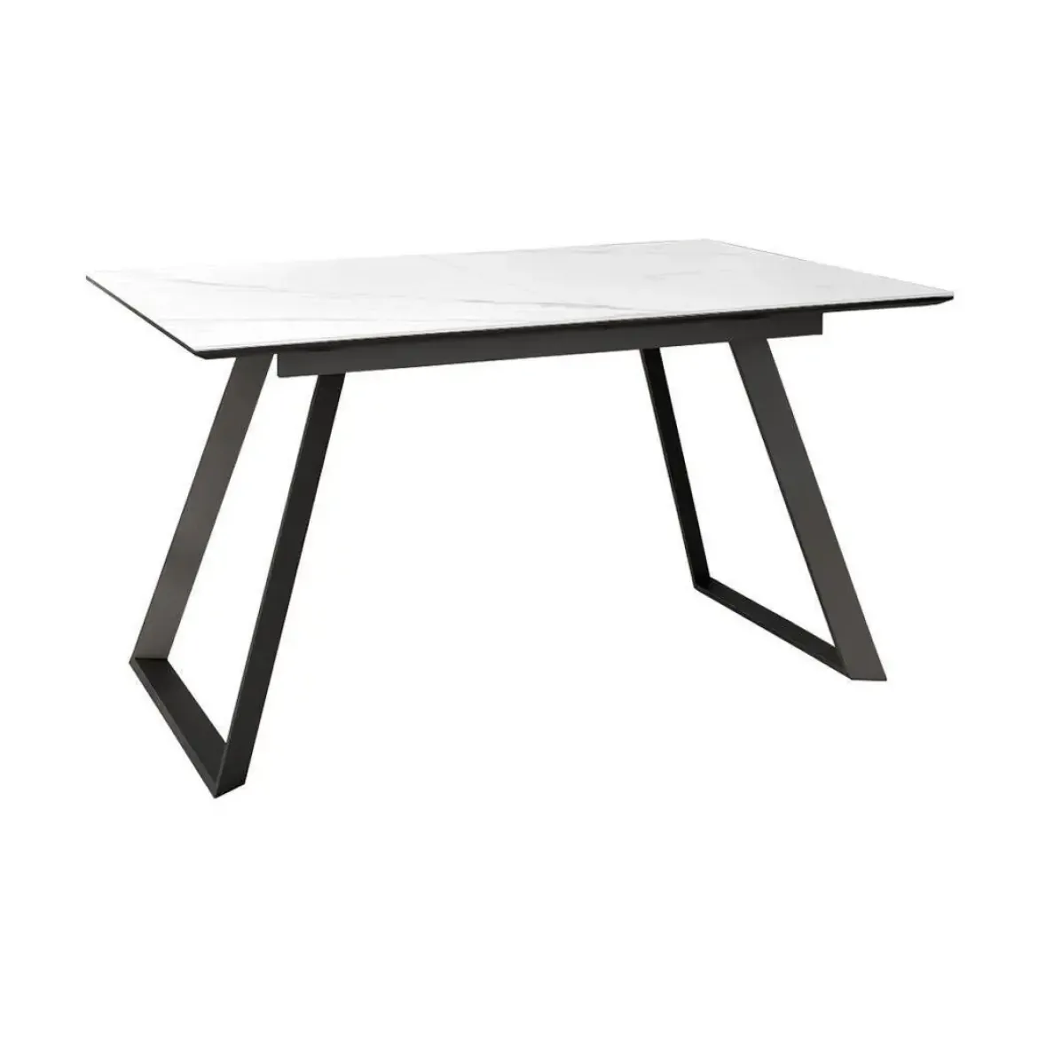 Mesa Sena Extensible de 140 cm de Porcelana con Estructura Negra BOGAL CNG086N