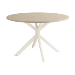 Mesa Wako Circular 100 cm Estuctura Marfil BOGAL CNG050M