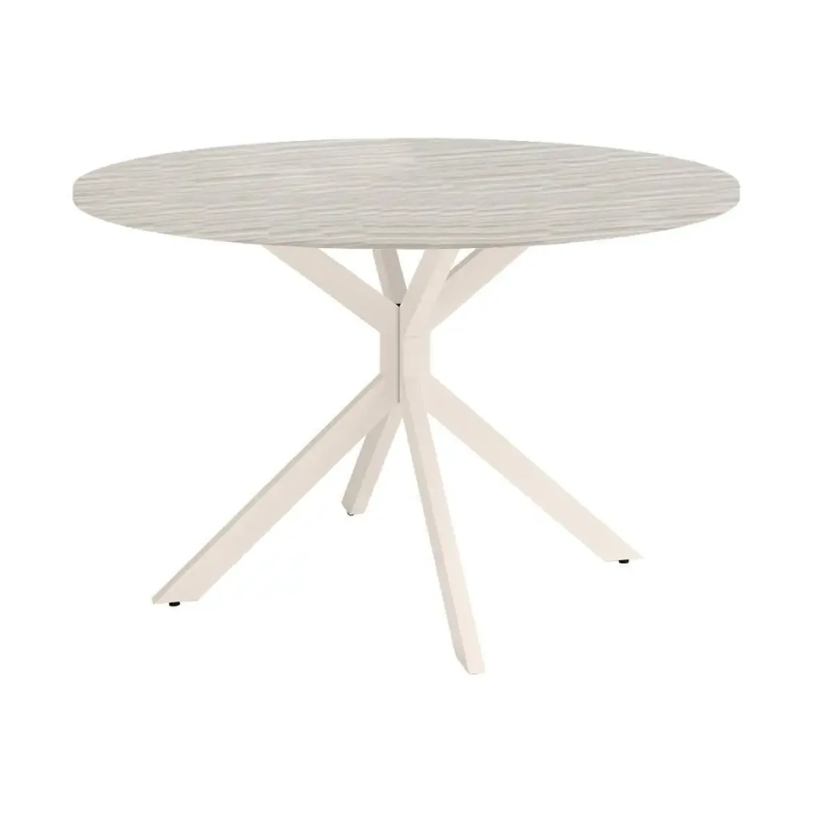 Mesa Wako Circular 100 cm Estuctura Marfil BOGAL CNG050M