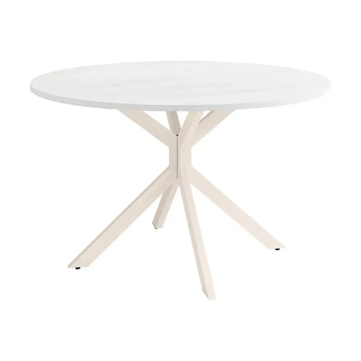Mesa Wako Circular 100 cm Estuctura Marfil BOGAL CNG050M