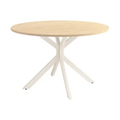 Mesa Wako Circular 100 cm Estuctura Marfil BOGAL CNG050M