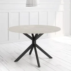 Mesa Wako Circular 100 cm Estuctura Negra BOGAL CNG050N