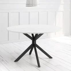 Mesa Wako Circular 100 cm Estuctura Negra BOGAL CNG050N