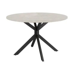 Mesa Wako Circular 100 cm Estuctura Negra BOGAL CNG050N