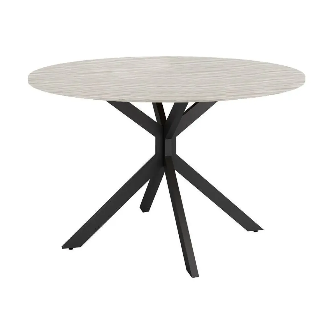 Mesa Wako Circular 100 cm Estuctura Negra BOGAL CNG050N