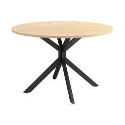 Mesa Wako Circular 100 cm Estuctura Negra BOGAL CNG050N