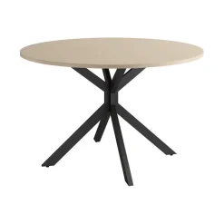 Mesa Wako Circular 100 cm Estuctura Negra BOGAL CNG050N