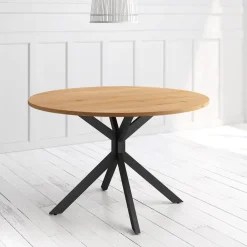 Mesa Wako Circular 100 cm Estuctura Negra BOGAL CNG050N