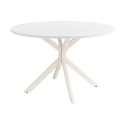 Mesa Wako Circular 120 cm Estuctura Marfil BOGAL CNG051M