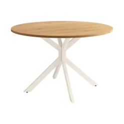 Mesa Wako Circular 120 cm Estuctura Marfil BOGAL CNG051M