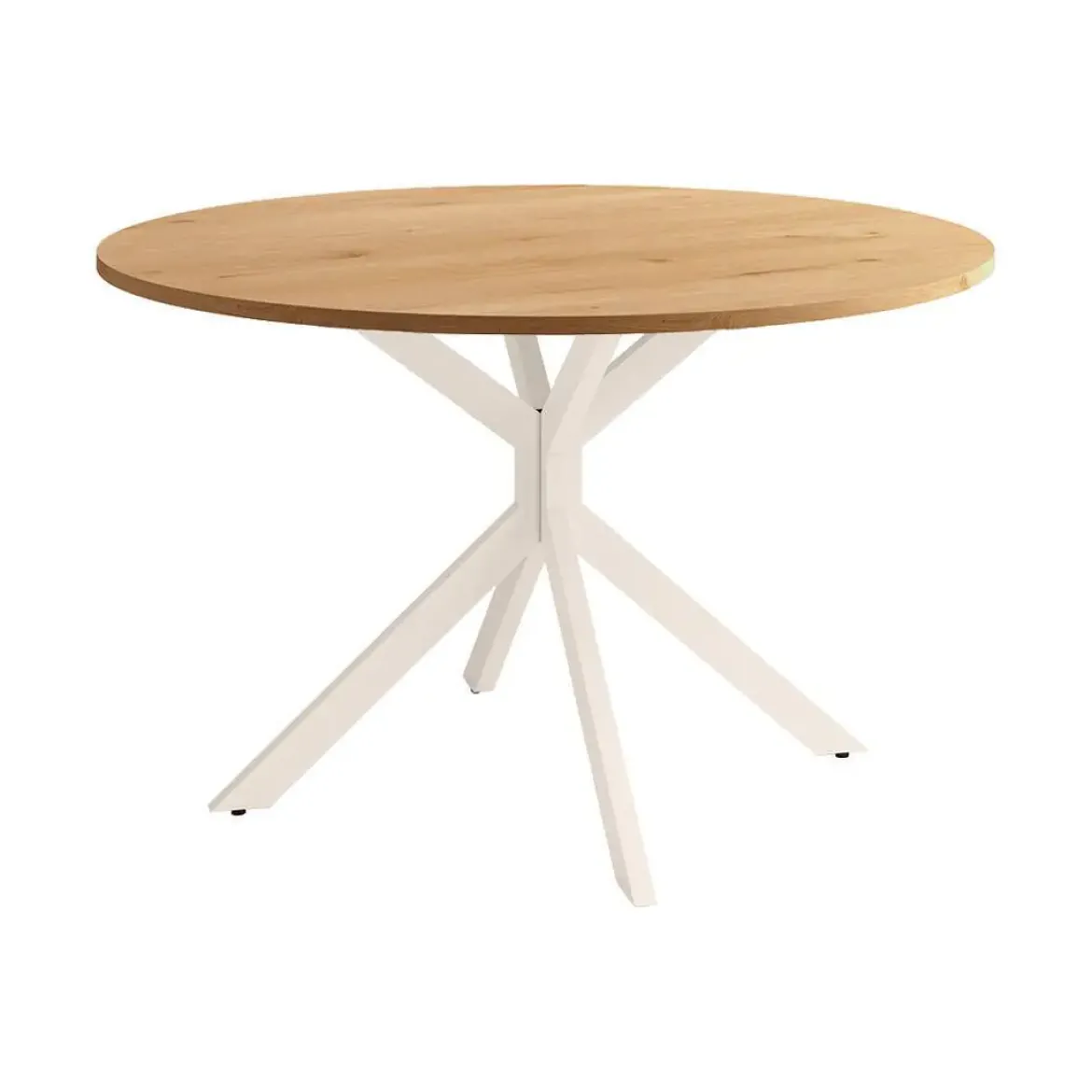 Mesa Wako Circular 120 cm Estuctura Marfil BOGAL CNG051M