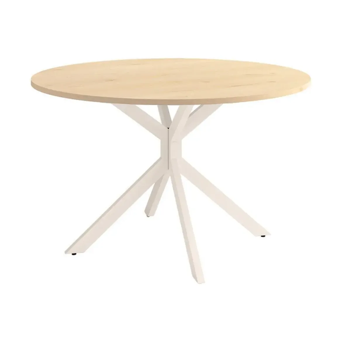 Mesa Wako Circular 120 cm Estuctura Marfil BOGAL CNG051M